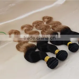 Grade 7a Ombre Brazilian Virgin Hair Packaging 100% Remy Human Hair Weave Two Tone Color Hair Bundles thumbnail-3