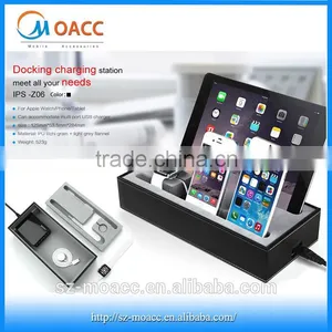 New Coming Creative Multi-function Leather Charge Stand for Apple Watch thumbnail-1