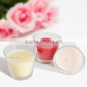 Frosted Round Scented Candle in Glass Jar/aroma Candle/perfume Candle thumbnail-1