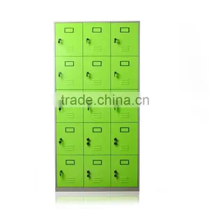 School Student Locker 3 Door Steel Wardrobe Cabinet thumbnail-4