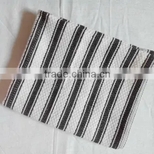 Cotton Black and White Horizontal Bands Kitchen Towel thumbnail-1