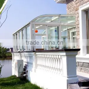 2015 Trade Assurance 20 Years Golden Supplier High Quality Curved Glass Sunrooms GM-C182 Quality Choice thumbnail-1
