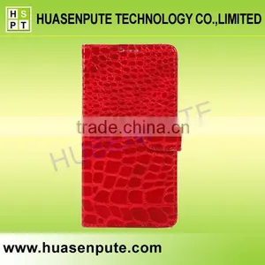 Luxury Crocodile Leather Flip Magnetic Case Cover for Samsung Note4 Series thumbnail-1