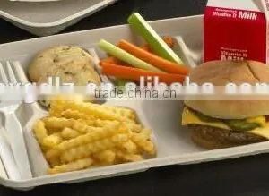 100% Biodegradable Microwavable 6 Compartment School Lunch Tray thumbnail-1