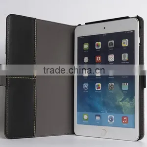 Genuine Cowhide Leather Case for IPad Mini 4 Handmade Waxed Canvas Case for Ipad Mini Sleeve thumbnail-3