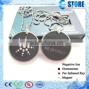 Wholesale Japanese Quantum Pendant Lava Stones Pendant Scalar Energy Pendant With Stainless Steel Circle thumbnail-1