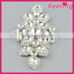 Cheap Bridal Shiny Glass Applqiue Embellishment WRE-258 thumbnail-2