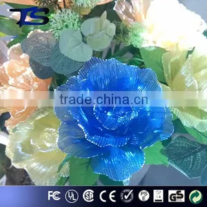 High Quality and Have CE and ROHS Floor Color Change Led Fiber Optic Flowers With Ceramics Pot for Sale . thumbnail-4