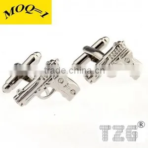 Fashion Stainless Steel Handgun Cuff Link thumbnail-1