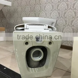 Square One Piece Wall-Hung Toilet/ P-trap Wash Down Toilets KE01 thumbnail-5
