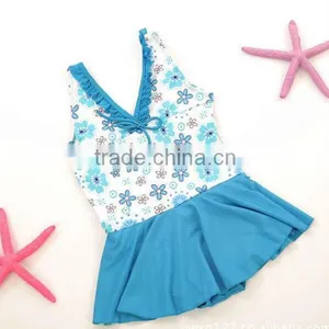 2015 Wholesale Deep v Collar Kids Swimwear ,chidlren Swimsuit thumbnail-1
