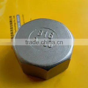Stainless Steel Pipe Fitting 2 Inch Hexagon Cap thumbnail-1