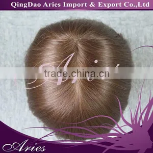 Customized French Lace Toupee, European Hair Texture Bleached Knots Hair System for Men thumbnail-1