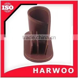 Good Quality Brown Leather Handmade Pen Holder thumbnail-5