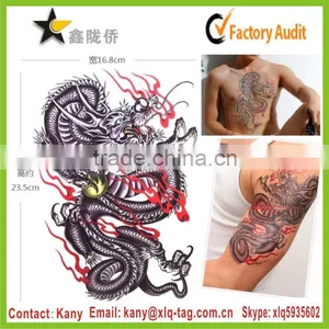 2015 Cool Man Body Art Chinese Dragon Tattoo Stickers thumbnail-1