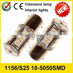 1156 BA15S / 1157 BAY15D S25 5050 18SMD Led Car Signal Lamps thumbnail-1