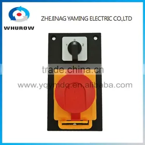 Ignition Momentary Press Push Button Switch YCZ5-B Emergency Stop 7 Pin IP55 Lock Protective Cover Waterproof Combined Switch thumbnail-5