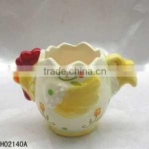 Ceramic Easter Decoration Chicken Egg Cups thumbnail-1