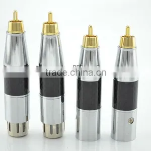 Hi-End Carbon Fiber XLR to RCA Male Plug thumbnail-1