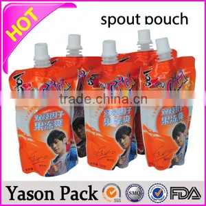 Yason Bottom Gusset Spout Pouches for Drink Disposable Spout Pouch Aluminum Foil Spout Pouch thumbnail-6