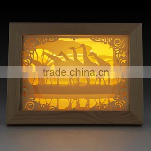 Led Night Ghost Shadow Led Home Indoor Decorative Photo Frame Lamp Light thumbnail-1