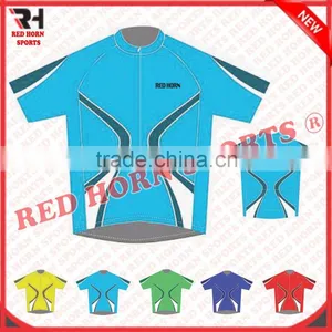 Customized Mens Half Sleeves Recing Jersey, Custom Logos Ans Design Are Accepted thumbnail-4
