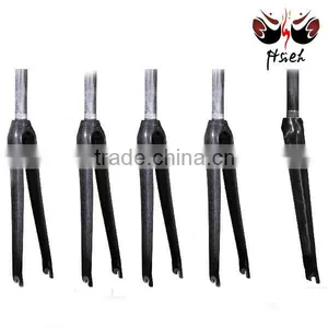 Full Fiber/carbon Road Fork Clear Coating Headset 1-1/8'' 3K/12/UD 700C thumbnail-1