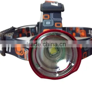 Aluminum Alloy Powerful Zoomable 10W XM-L T6 LED Helmet Headlamp For Hiking , Camping thumbnail-4