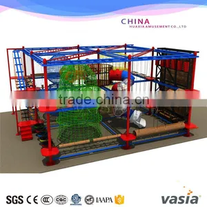 Vasia New Indoor High Adventure Play Equipment Rope Coures With Climbing Wall Supplier's Choice thumbnail-1