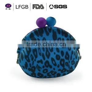 China Cheap Leopard Silicone Coin Purse / Wallet Manufacturer thumbnail-5