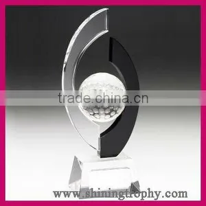 Unique Crystal Trophies,Crystal Golf Trophy thumbnail-1
