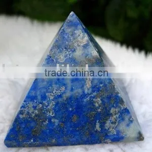 Natural Rock Lapis Lazuli Crystal Quartz Pyramid thumbnail-1