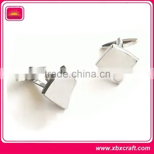 Simple Shaped Silver Business Cufflink Sleeve Buttons thumbnail-2