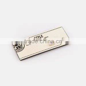 Clothing Ban Label Leather Patch for Dress High Quality Cuatom thumbnail-5