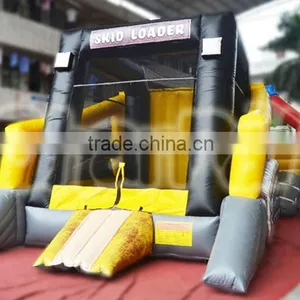 Yellow Original Design Loader Theme Inflatable Jumping Bouncers thumbnail-1
