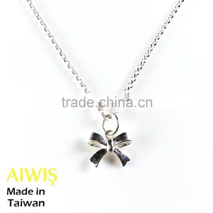 New Trend Creative Manual 925 Sterling Silver Bow Necklice Jewelry thumbnail-5