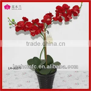 Potted Flowers Crafts Silk Orchid Artificial Fabric Flowers thumbnail-2