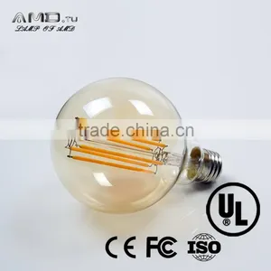 Vintage Led Bulb Antique Edison Light Bulb Carbon Filament Gold Cover ST64 ST58 T45 A19 G80 G95 G125 thumbnail-5