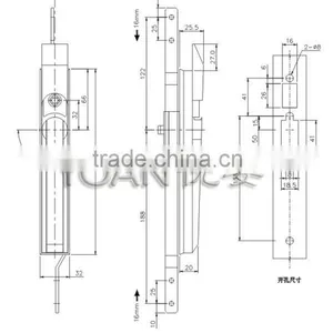 the Rod Control Lock for Fire Cabinet Lock,box Lock thumbnail-2