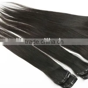 Pretty Virgin Human Hair 18 Inch Clip In Hair Extensions For Black Women thumbnail-4