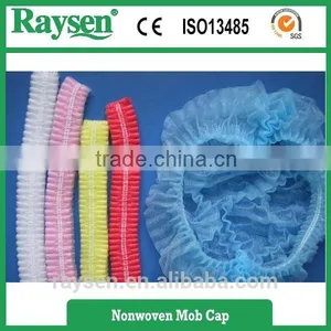 Disposable Nonwoven Mob Cap With Double Elastic thumbnail-1