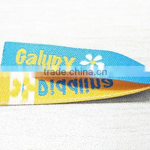 Colorful Loop Fold Woven Damask Fabric Label thumbnail-1