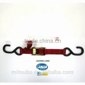 Cargo Lashing Heavy Duty 1" Cam Buckle Elastic Strap With S Hooks thumbnail-2