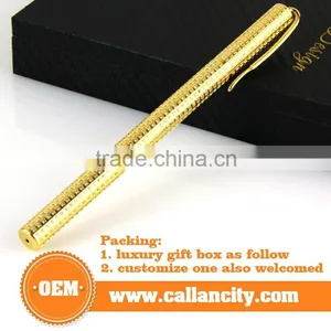 Luxurious Custom Shape Gold Diamond Pen &engraved Gold Pens thumbnail-5