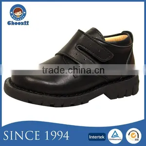 China Wholesale 86592K Fancy Buckle Bulk Boys Black School Shoes thumbnail-1