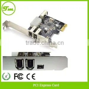 PCI Express x1 PCI-E FireWire 1394a IEEE1394 Controller Card thumbnail-1
