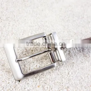 Reversible Buckle Cowhide Leather Belt thumbnail-4