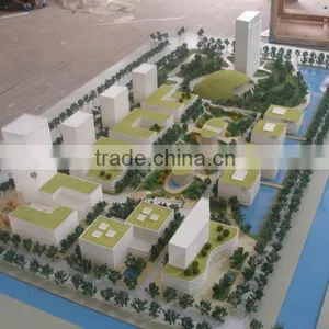 Scale Plexiglass Architectural Model of Urban Planning Layout thumbnail-1