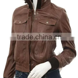 Ladies Leather Jackets & Stretchable Waist Belt thumbnail-1