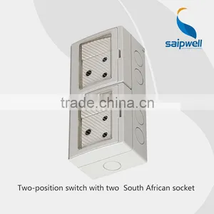 Waterproof Socket With Transparent Cover Waterproof Slide Switch(SP-2SAS) thumbnail-1